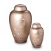 Crystal - Pet Cremation Ashes Urn (Brown with Silver Pawprints)